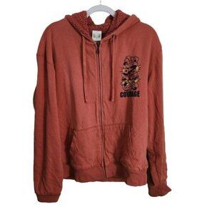 Circle Of Life Love Is A Gamble Unique Front Back Graphic Full Zip Hoodie Size L